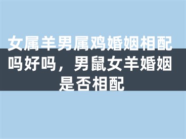 女属羊男属鸡婚姻相配吗好吗，男鼠女羊婚姻是否相配