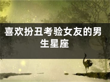 喜欢扮丑考验女友的男生星座