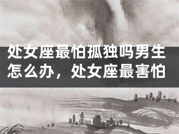 处女座最怕孤独吗男生怎么办，处女座最害怕