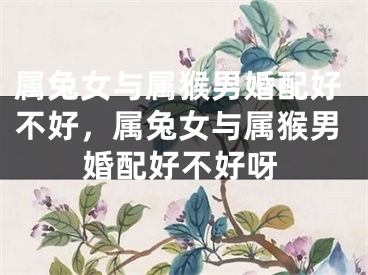 属兔女与属猴男婚配好不好，属兔女与属猴男婚配好不好呀
