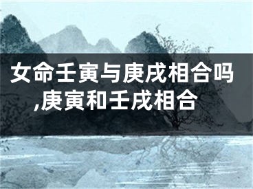 女命壬寅与庚戌相合吗,庚寅和壬戌相合