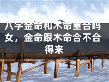 八字金命和木命重合吗女，金命跟木命合不合得来