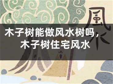 木子树能做风水树吗，木子树住宅风水