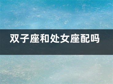 双子座和处女座配吗