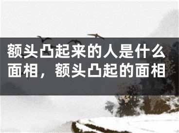 额头凸起来的人是什么面相，额头凸起的面相
