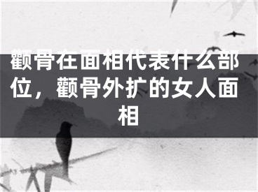 颧骨在面相代表什么部位，颧骨外扩的女人面相