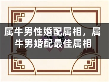 属牛男性婚配属相，属牛男婚配最佳属相