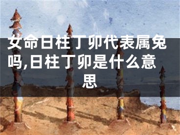 女命日柱丁卯代表属兔吗,日柱丁卯是什么意思