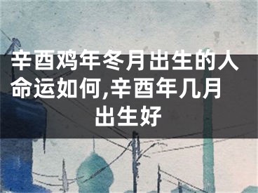 辛酉鸡年冬月出生的人命运如何,辛酉年几月出生好