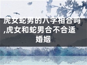 虎女蛇男的八字相合吗,虎女和蛇男合不合适婚姻