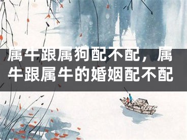 属牛跟属狗配不配，属牛跟属牛的婚姻配不配