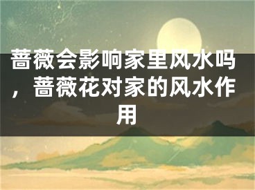 蔷薇会影响家里风水吗，蔷薇花对家的风水作用