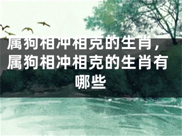 属狗相冲相克的生肖，属狗相冲相克的生肖有哪些