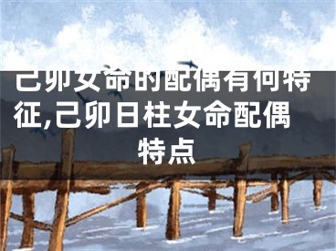 己卯女命的配偶有何特征,己卯日柱女命配偶特点