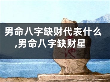 男命八字缺财代表什么,男命八字缺财星