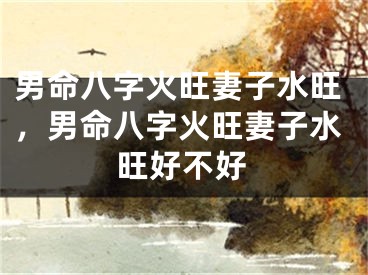 男命八字火旺妻子水旺，男命八字火旺妻子水旺好不好