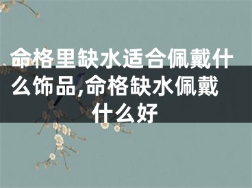 命格里缺水适合佩戴什么饰品,命格缺水佩戴什么好
