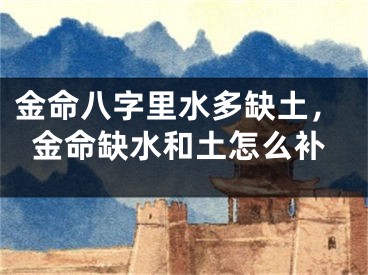 金命八字里水多缺土，金命缺水和土怎么补