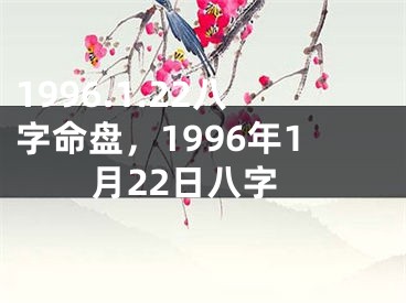 1996.1.22八字命盘，1996年1月22日八字