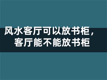 风水客厅可以放书柜，客厅能不能放书柜