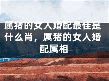 属猪的女人婚配最佳是什么肖，属猪的女人婚配属相