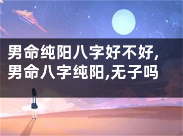 男命纯阳八字好不好,男命八字纯阳,无子吗