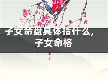子女命盘具体指什么,子女命格