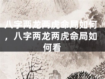 八字两龙两虎命局如何，八字两龙两虎命局如何看