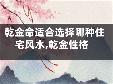 乾金命适合选择哪种住宅风水,乾金性格