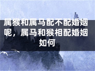 属猴和属马配不配婚姻呢，属马和猴相配婚姻如何
