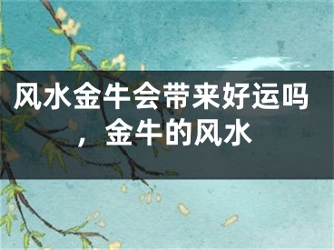 风水金牛会带来好运吗，金牛的风水
