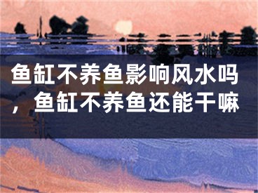 鱼缸不养鱼影响风水吗，鱼缸不养鱼还能干嘛
