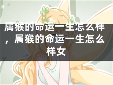 属猴的命运一生怎么样，属猴的命运一生怎么样女
