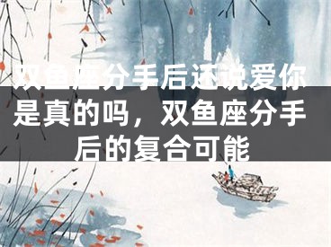双鱼座分手后还说爱你是真的吗，双鱼座分手后的复合可能