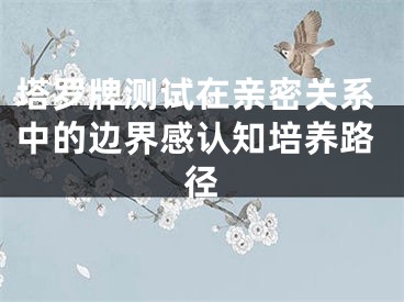 塔罗牌测试在亲密关系中的边界感认知培养路径