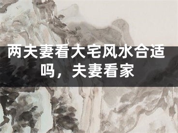 两夫妻看大宅风水合适吗,夫妻看家