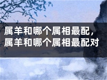属羊和哪个属相最配，属羊和哪个属相最配对