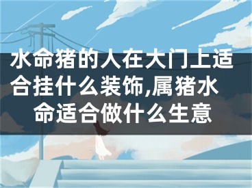 水命猪的人在大门上适合挂什么装饰,属猪水命适合做什么生意