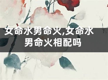 女命水男命火,女命水男命火相配吗