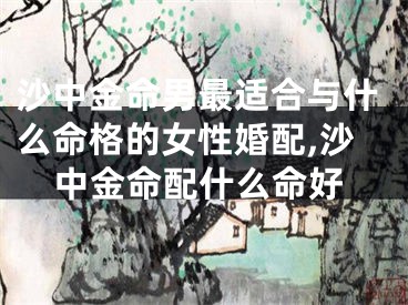 沙中金命男最适合与什么命格的女性婚配,沙中金命配什么命好