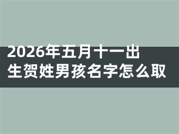2026年五月十一出生贺姓男孩名字怎么取