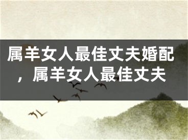 属羊女人最佳丈夫婚配，属羊女人最佳丈夫