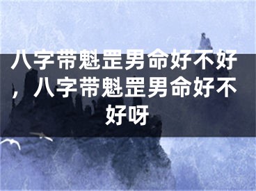 八字带魁罡男命好不好，八字带魁罡男命好不好呀