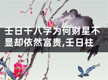 壬日干八字为何财星不显却依然富贵,壬日柱