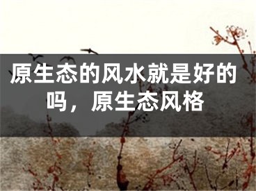 原生态的风水就是好的吗，原生态风格
