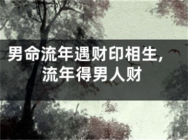 男命流年遇财印相生,流年得男人财