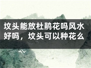 坟头能放杜鹃花吗风水好吗，坟头可以种花么