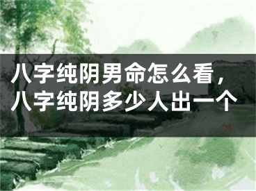 八字纯阴男命怎么看，八字纯阴多少人出一个