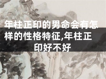 年柱正印的男命会有怎样的性格特征,年柱正印好不好