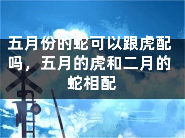 五月份的蛇可以跟虎配吗，五月的虎和二月的蛇相配